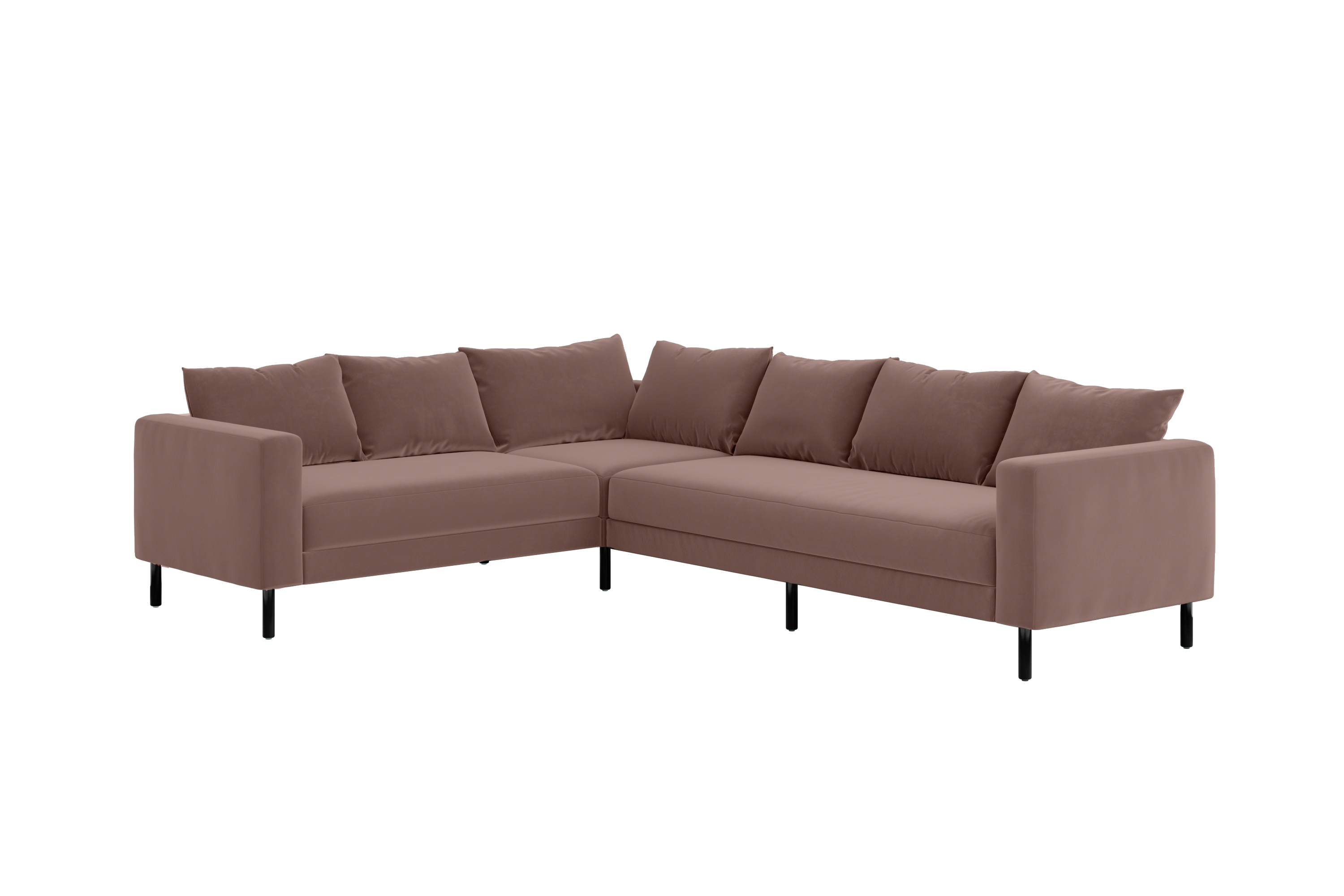 The Essential Corner Sectional | 6 Seat | Recycled Velvet