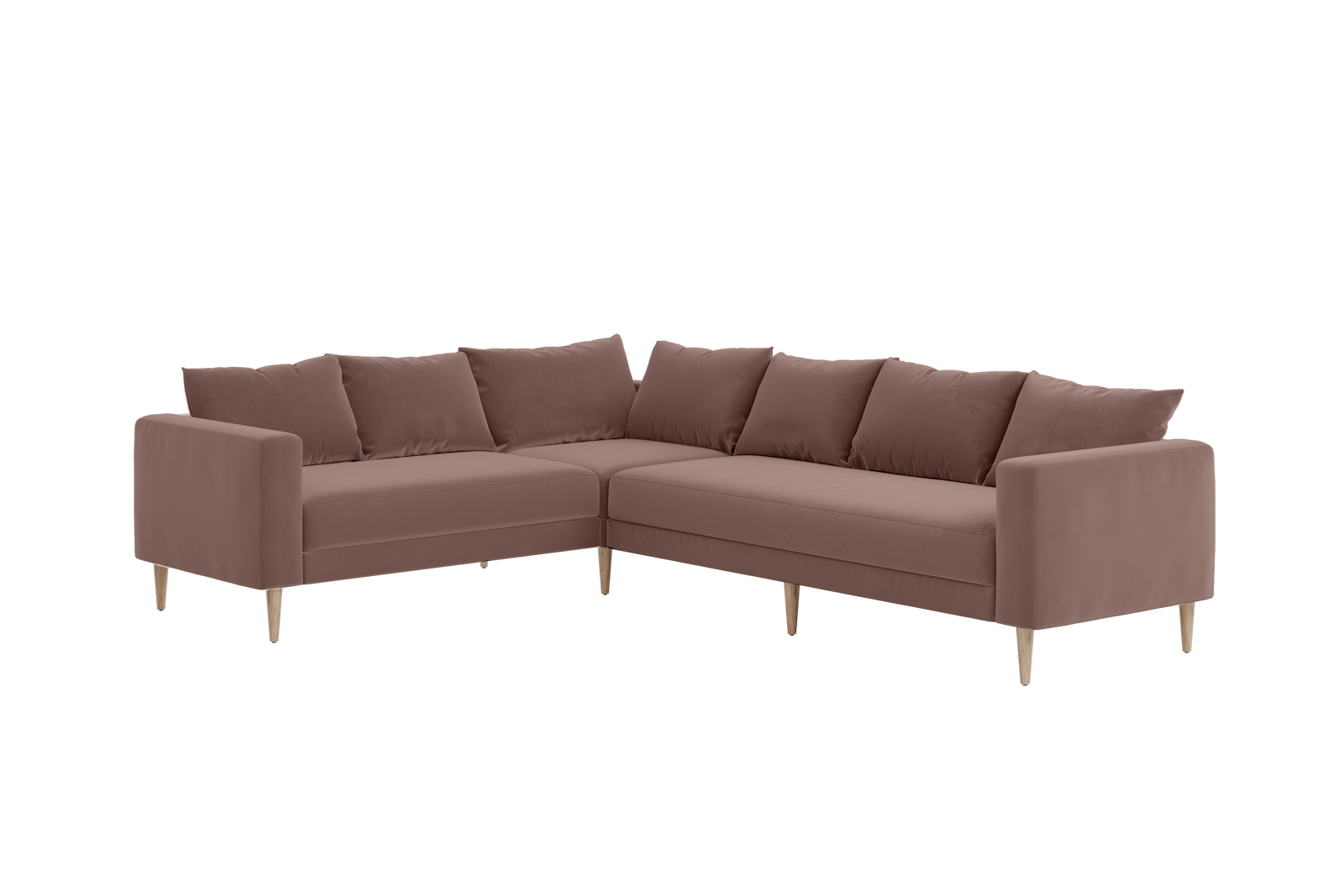 The Essential Corner Sectional | 6 Seat | Recycled Velvet
