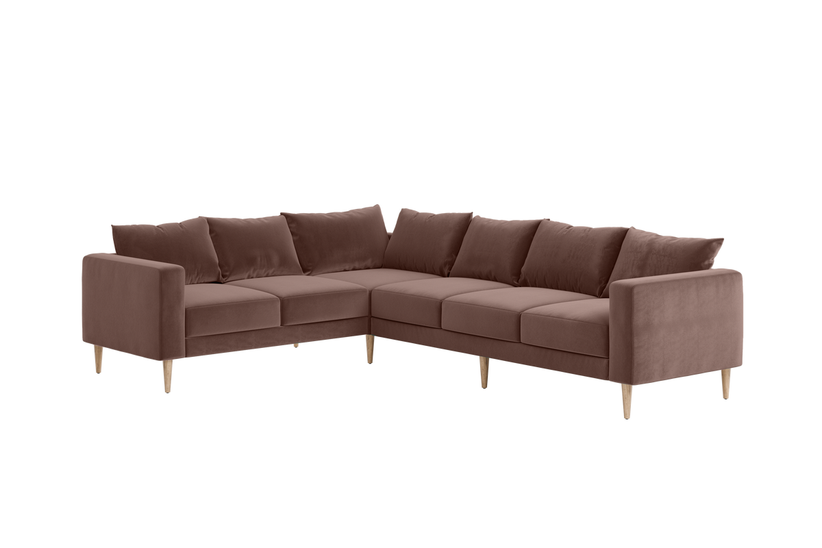 The Essential Corner Sectional | 6 Seat | Recycled Velvet