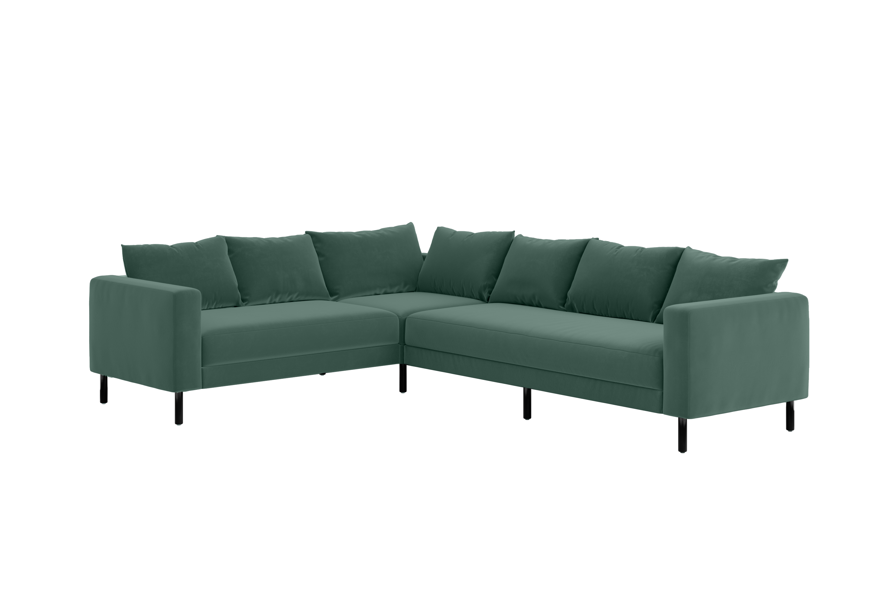 The Essential Corner Sectional | 6 Seat | Recycled Velvet