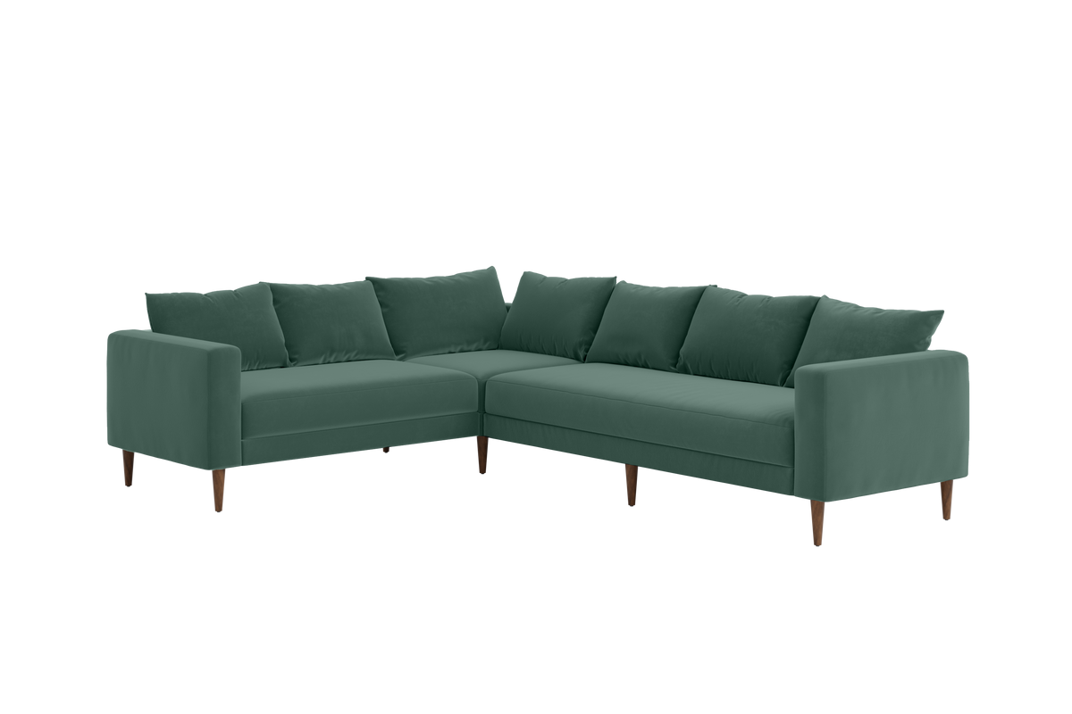 The Essential Corner Sectional | 6 Seat | Recycled Velvet