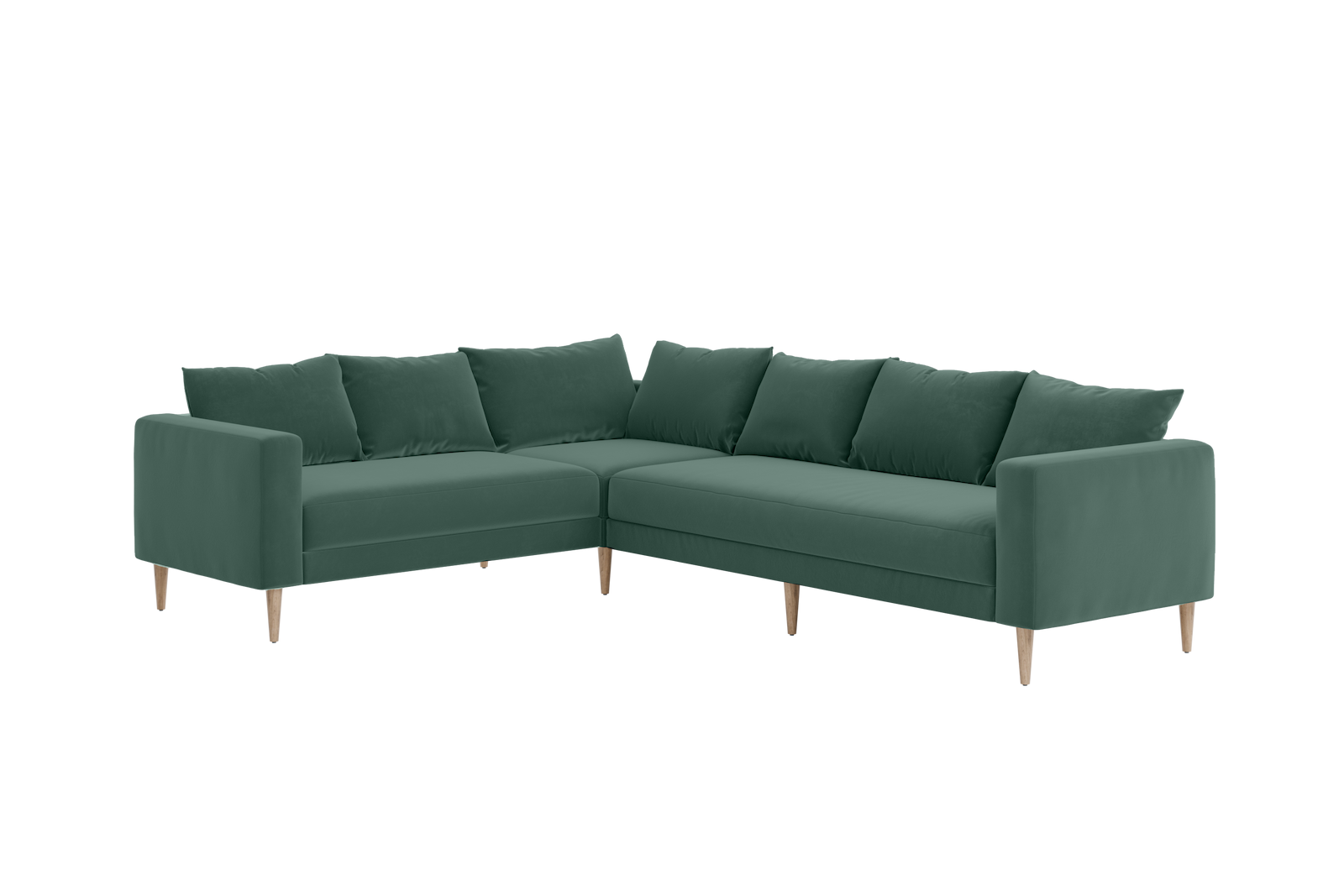 The Essential Corner Sectional | 6 Seat | Recycled Velvet