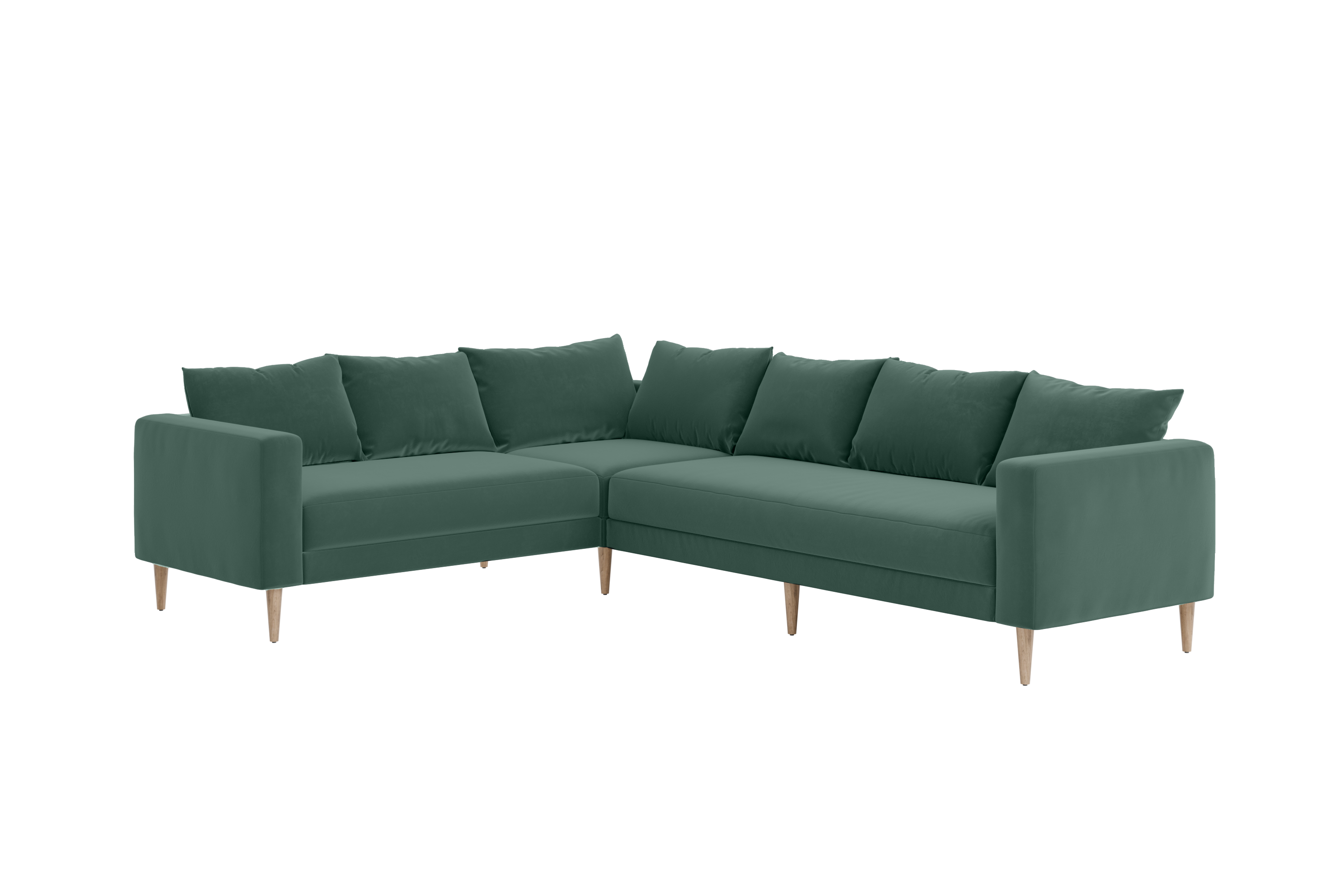 The Essential Corner Sectional | 6 Seat | Recycled Velvet