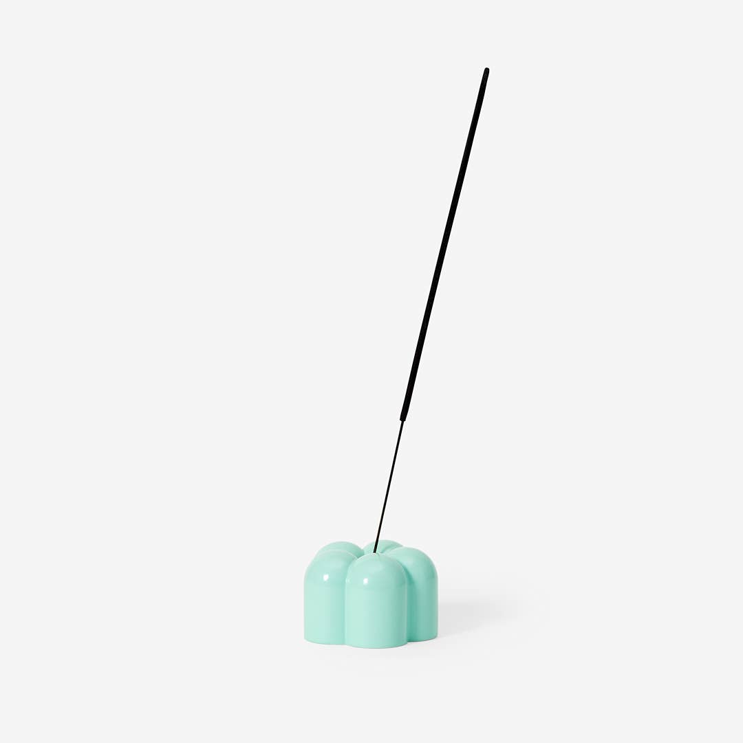 Poppy Candle & Incense Holder: Yellow