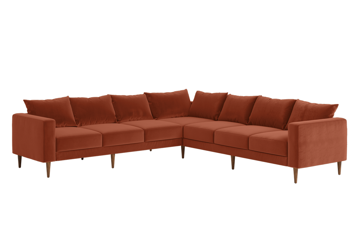The Essential Corner Sectional | 7 Seat | Recycled Velvet