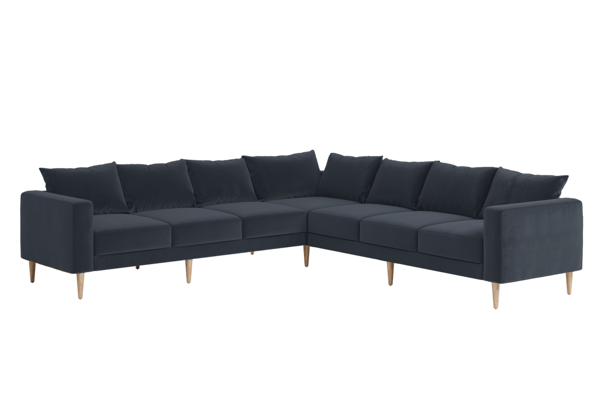 The Essential Corner Sectional | 7 Seat | Recycled Velvet