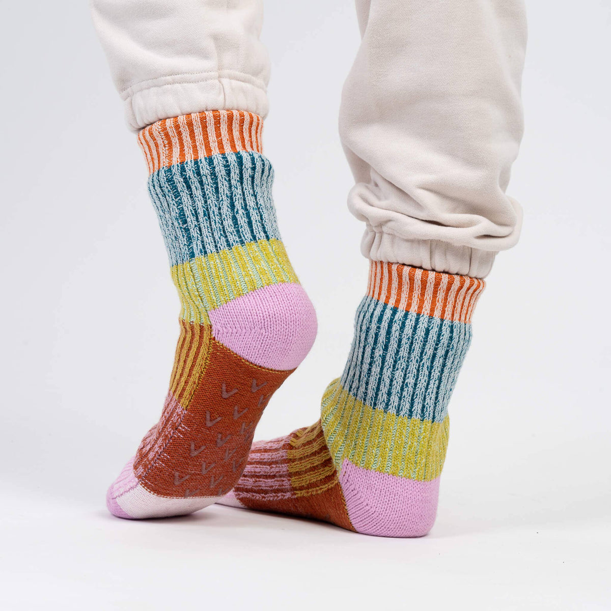 Mosaic House Socks | Rust Lilac | S/M