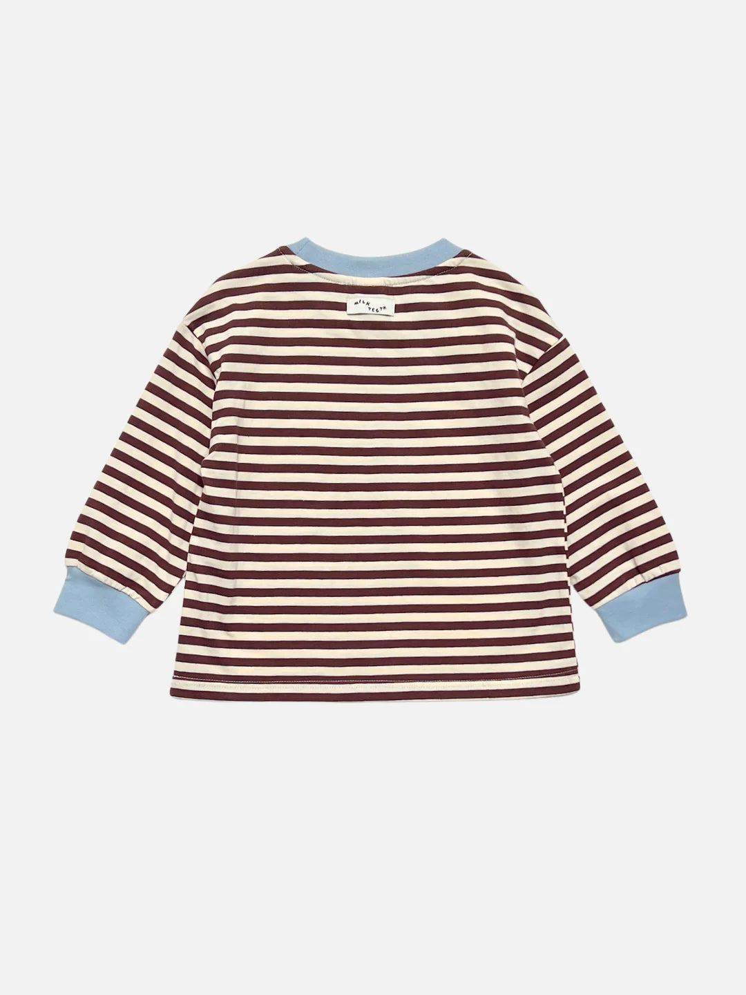 Kid's Stripe Longsleeve | Brown + Blue