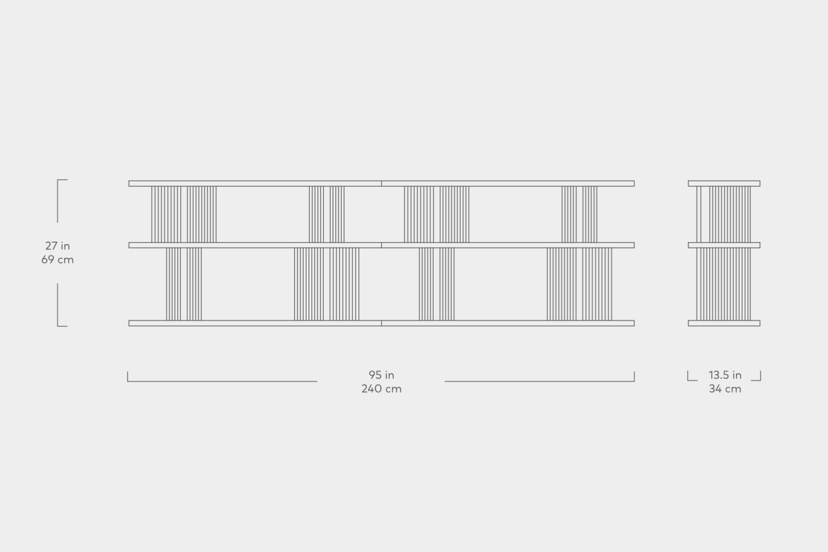 Albion 3-3 Shelving Unit