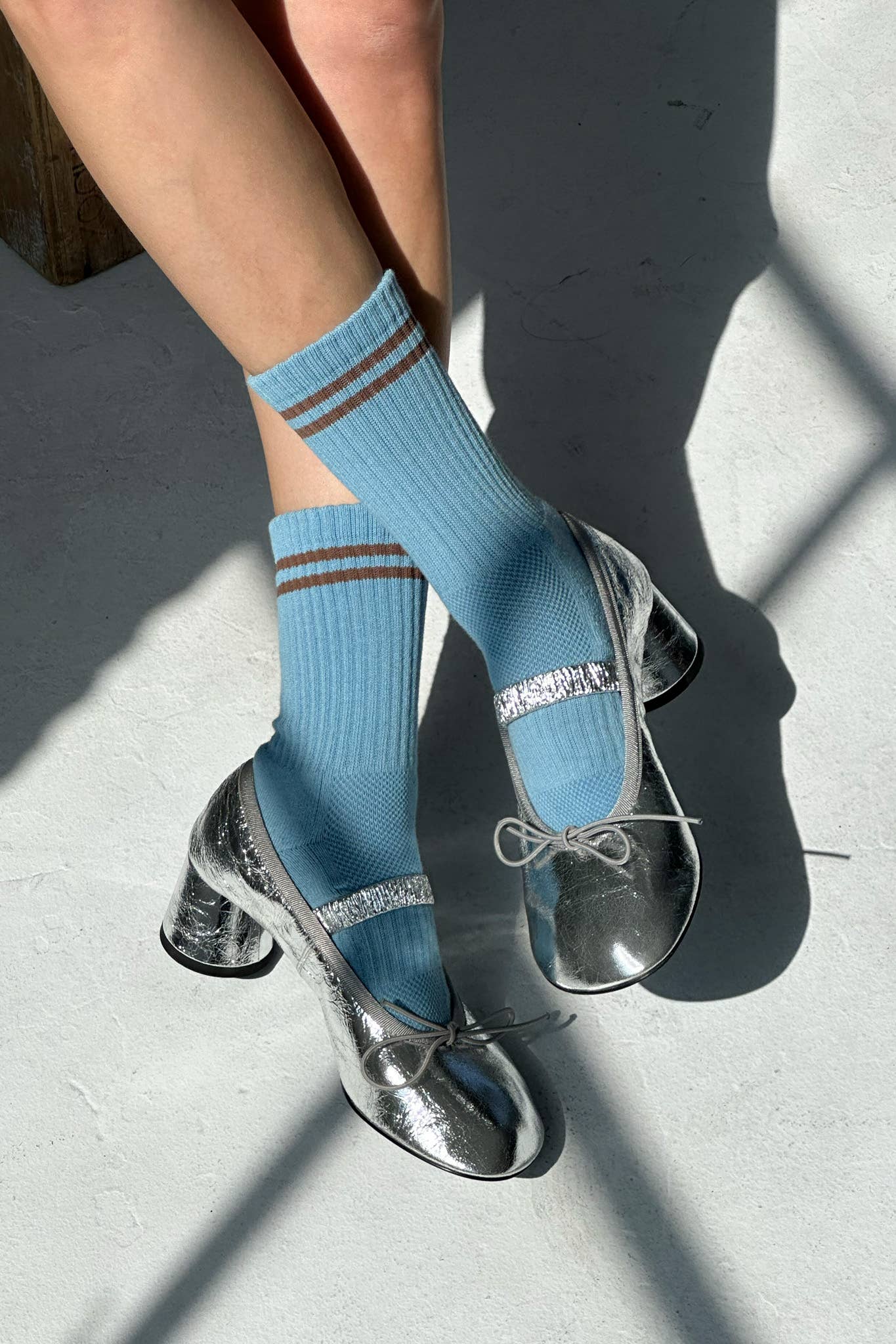 Boyfriend Socks: Powder Blue