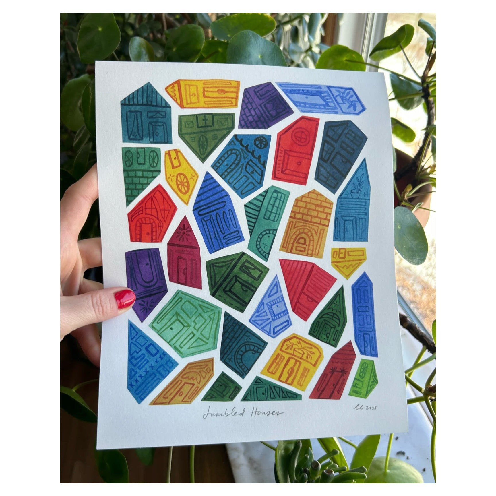 Jumbled Houses | Art Print