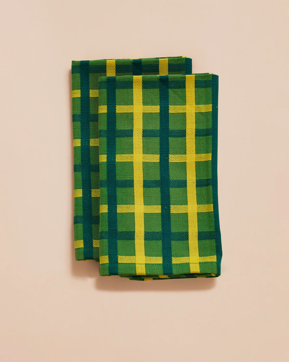 Woven Plaid Napkins Mixed Set