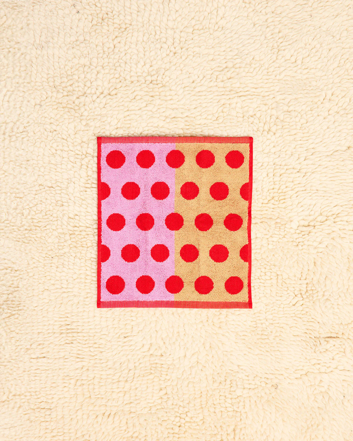 Dot Washcloth | Red