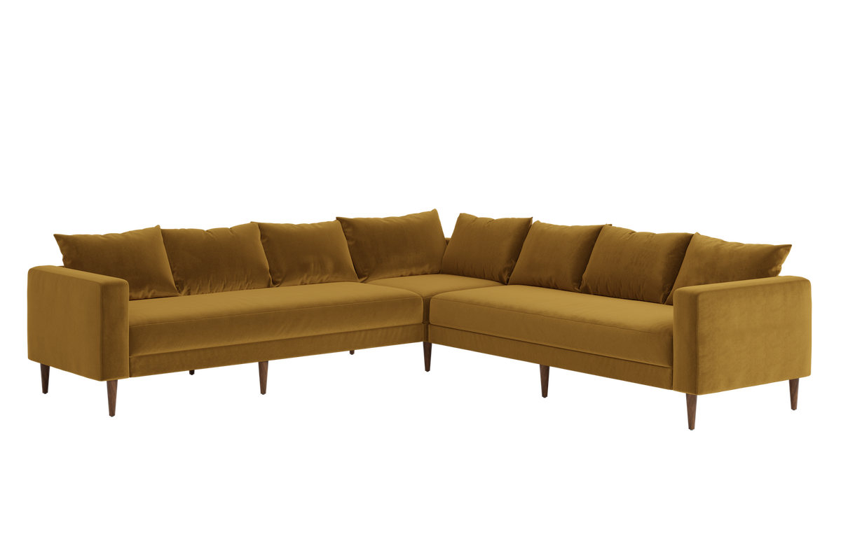 The Essential Corner Sectional | 7 Seat | Recycled Velvet