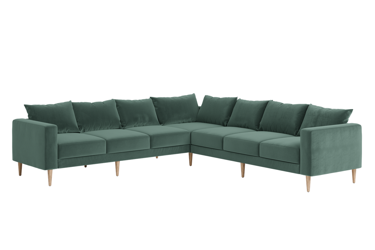 The Essential Corner Sectional | 7 Seat | Recycled Velvet