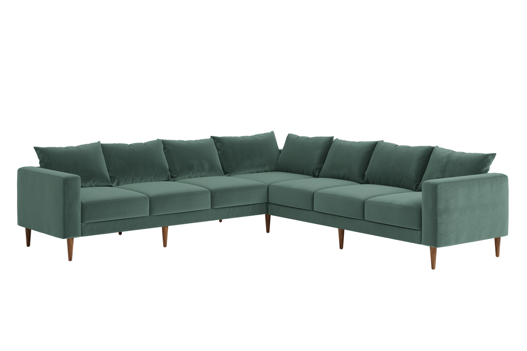 The Essential Corner Sectional | 7 Seat | Recycled Velvet