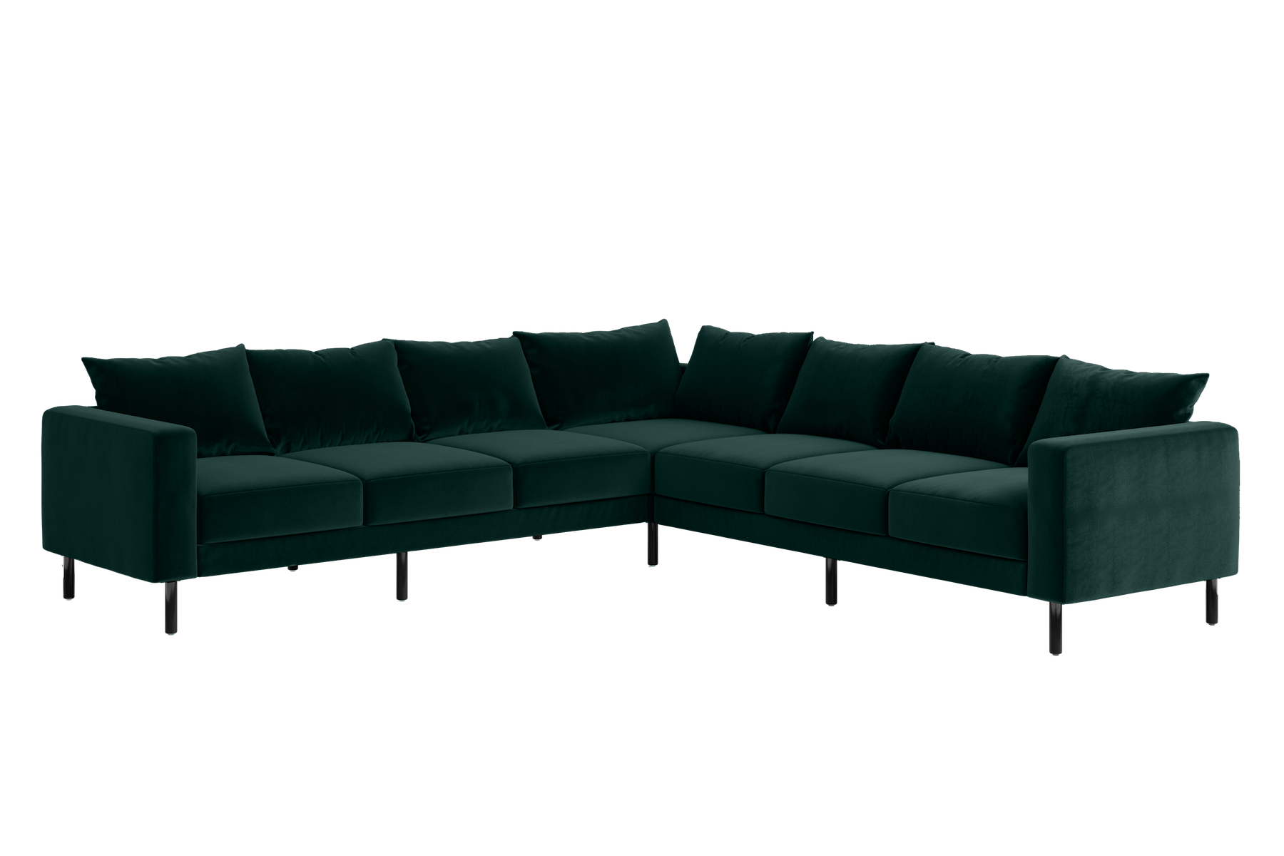 The Essential Corner Sectional | 7 Seat | Recycled Velvet