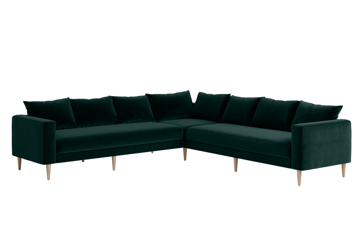 The Essential Corner Sectional | 7 Seat | Recycled Velvet