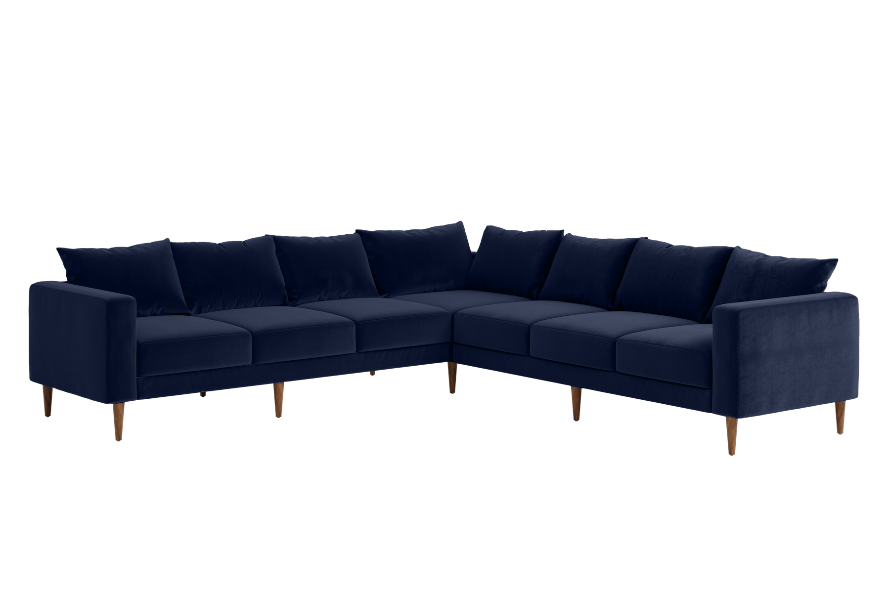 The Essential Corner Sectional | 7 Seat | Recycled Velvet