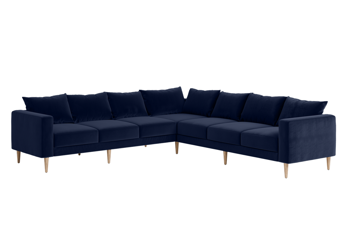 The Essential Corner Sectional | 7 Seat | Recycled Velvet