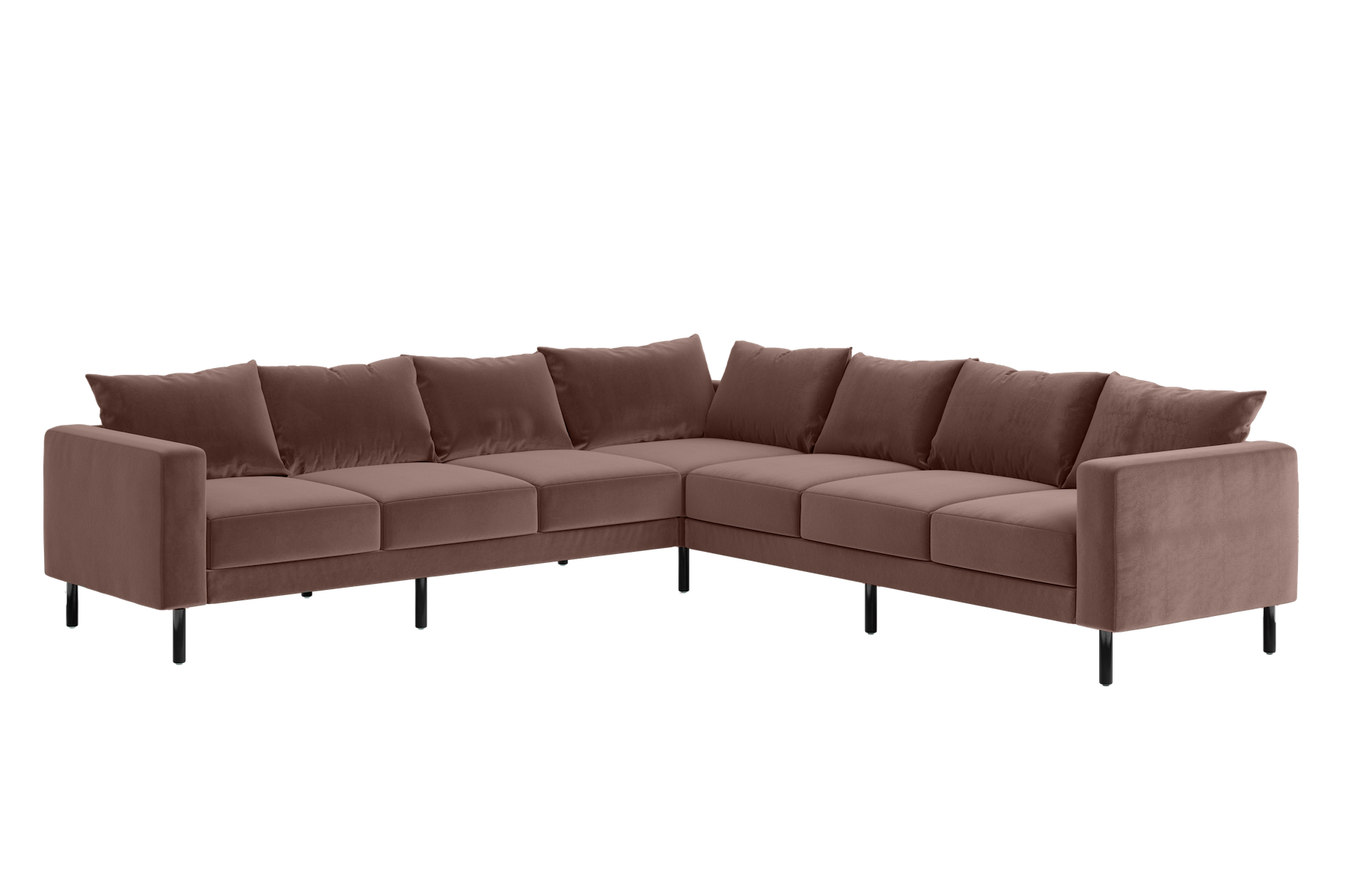 The Essential Corner Sectional | 7 Seat | Recycled Velvet