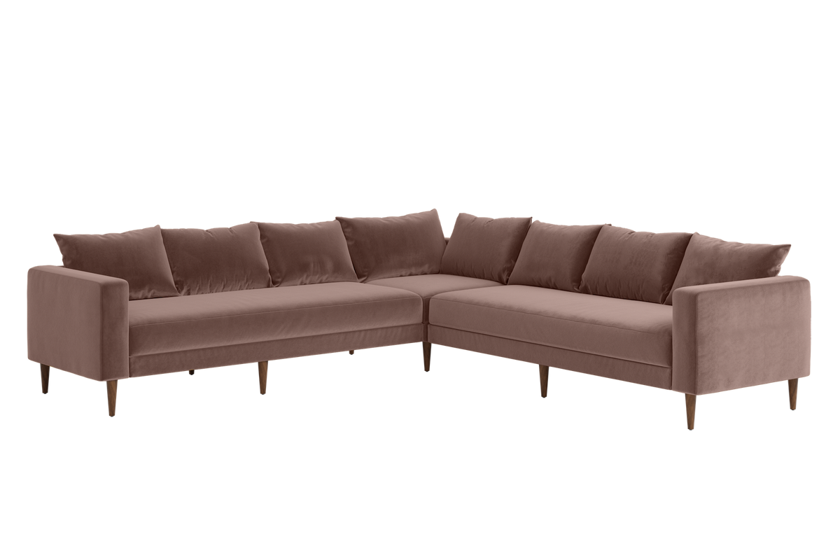 The Essential Corner Sectional | 7 Seat | Recycled Velvet
