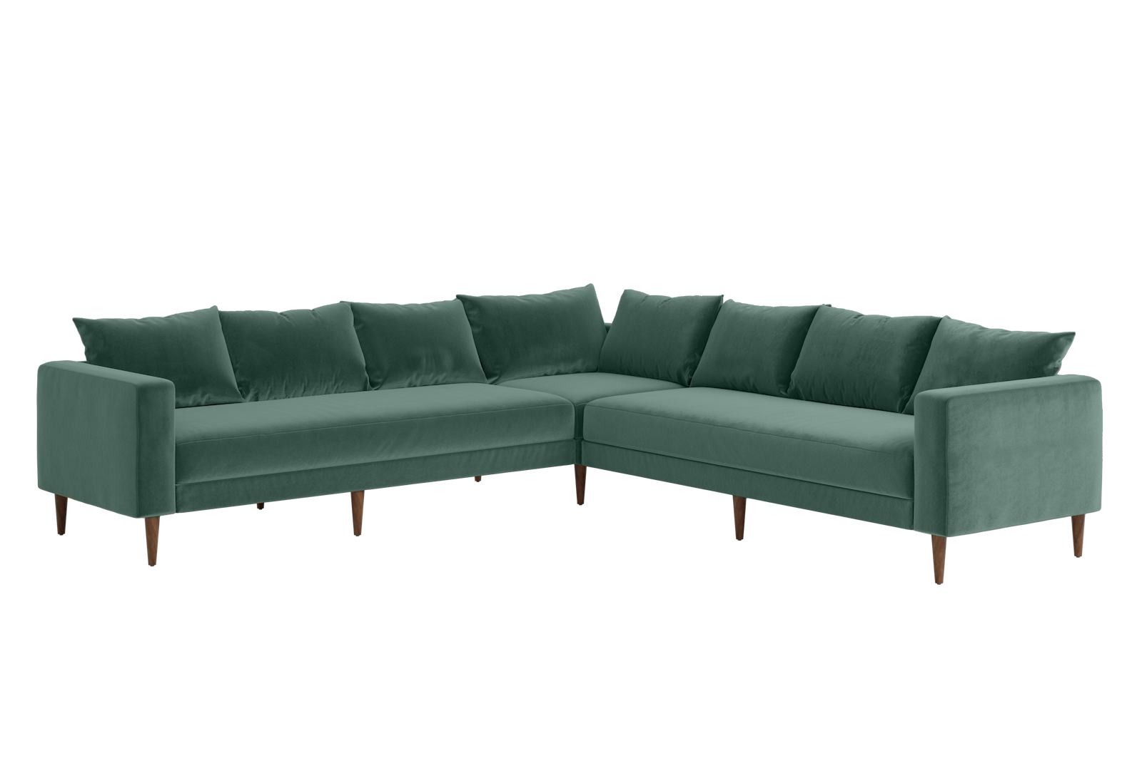 The Essential Corner Sectional | 7 Seat | Recycled Velvet