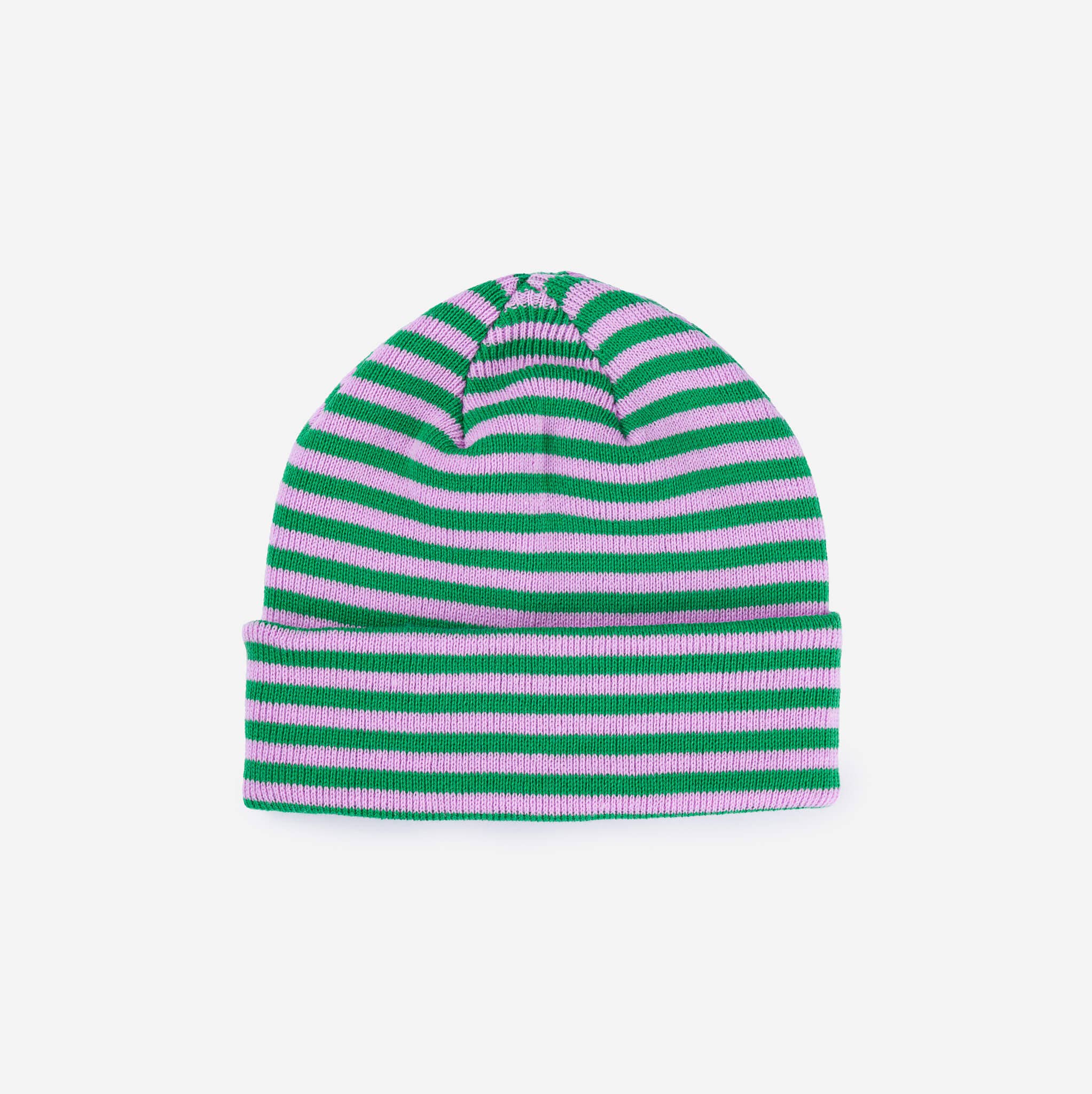 Simple Stripe Knit Beanie | Kelly Lilac