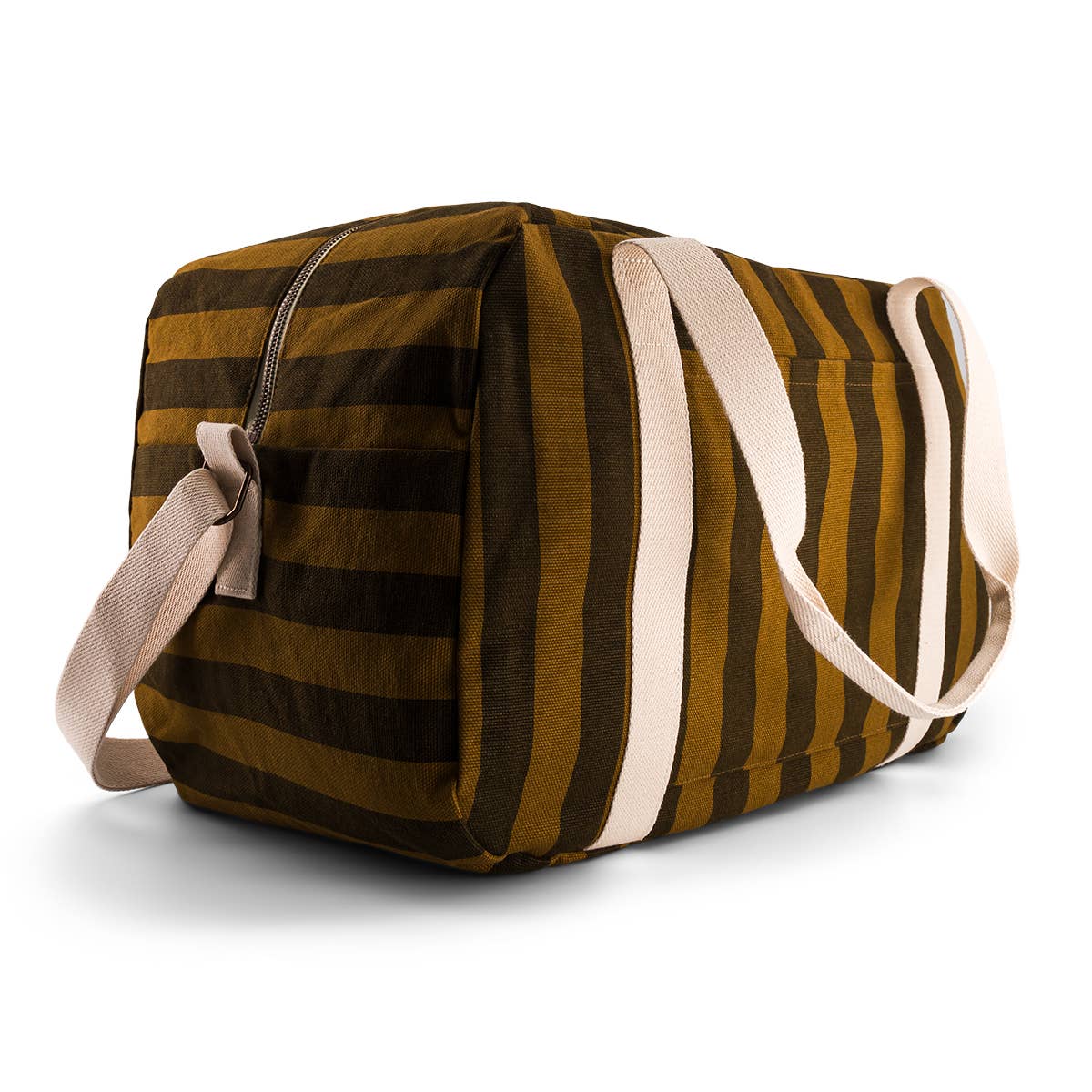 Raphael Weekend Bag | Cumin & Black Stripes