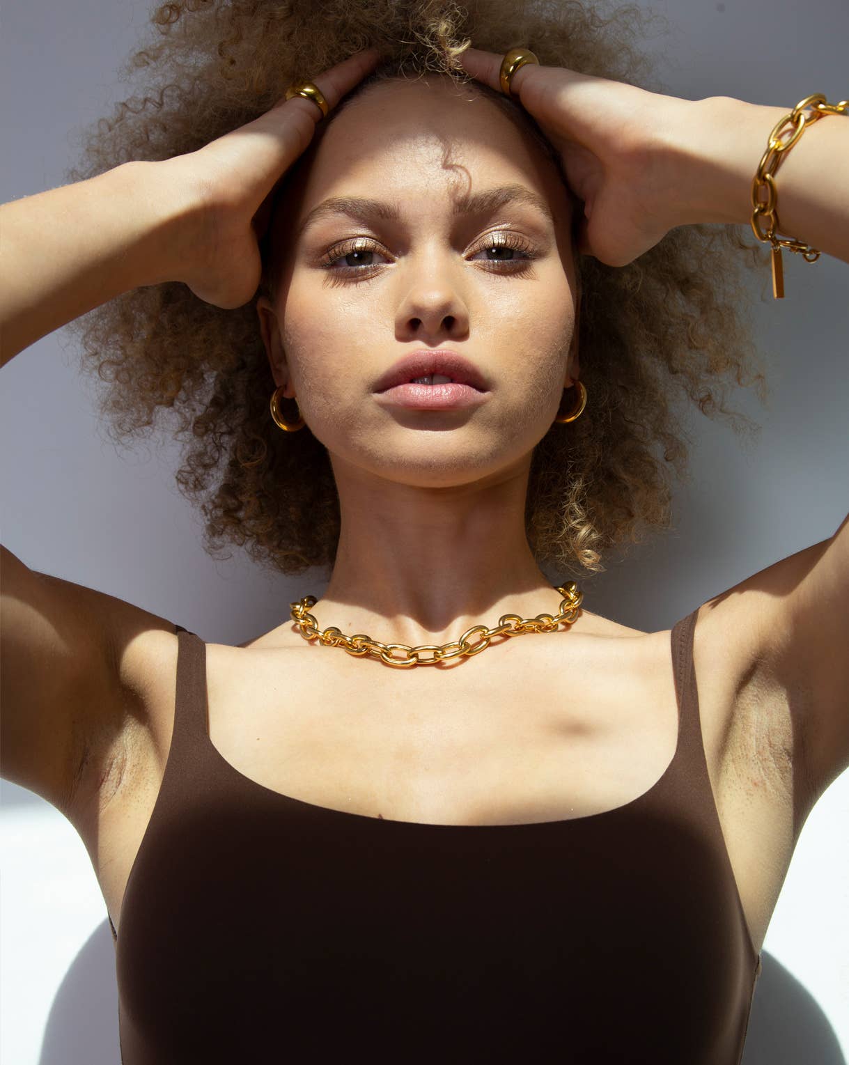 Curb Chain Necklace | Gold