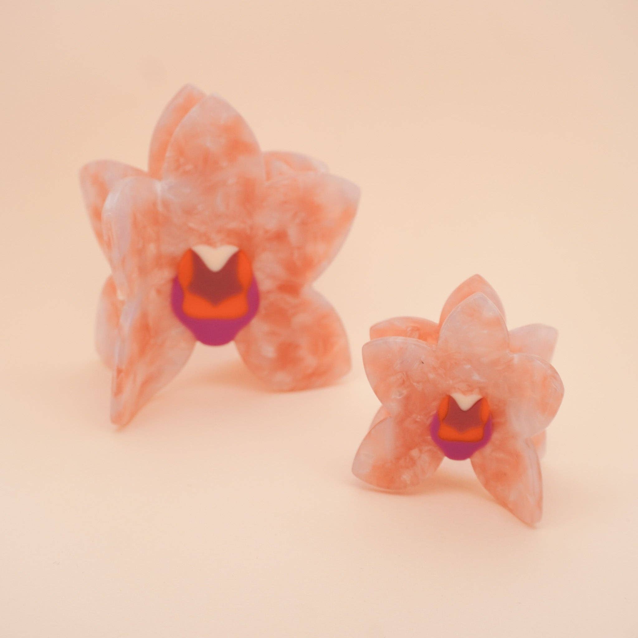 Orchid Hair-Claw in Pink | Big