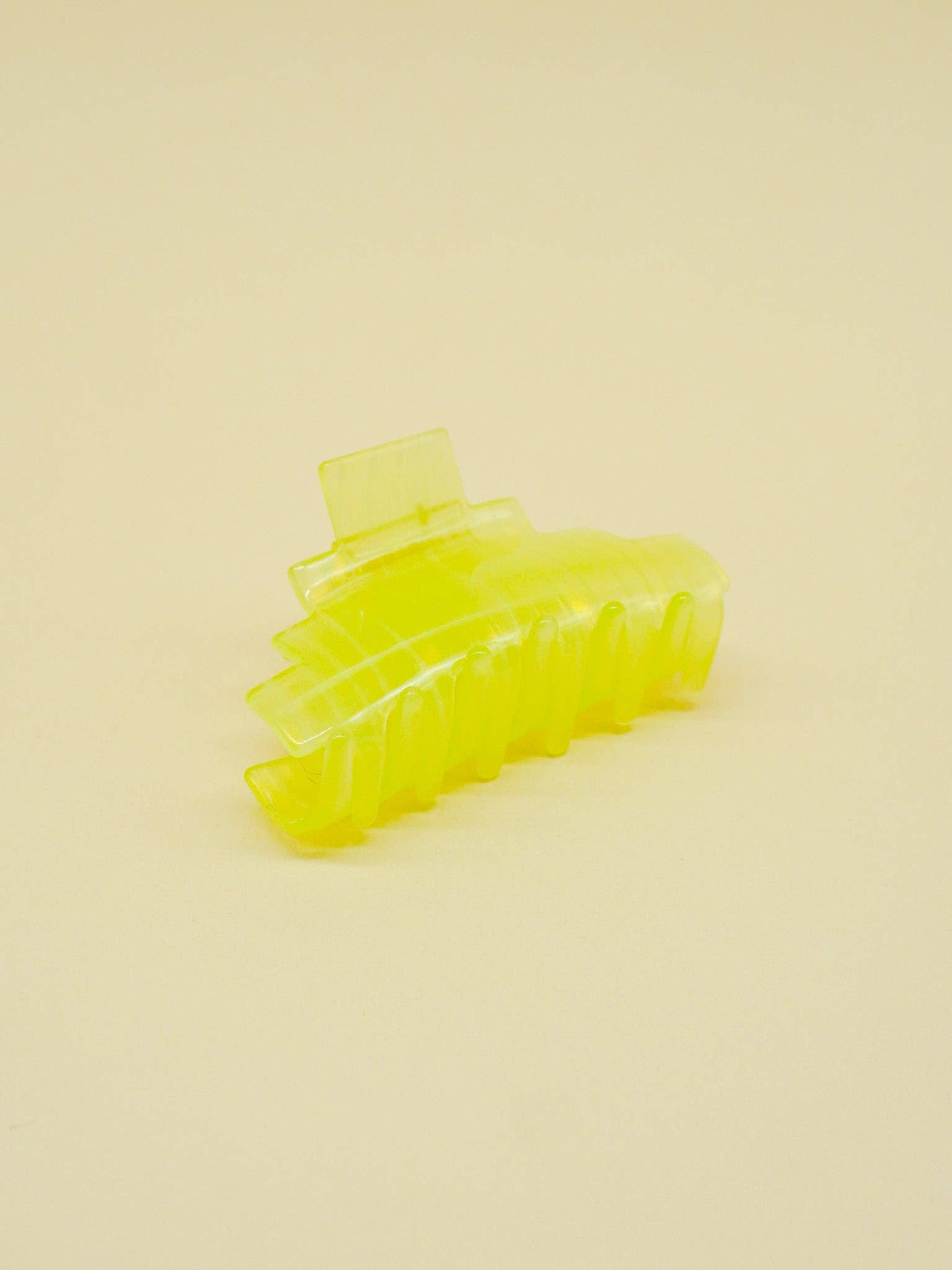 Pyramid Hair-Claw in Green Jelly