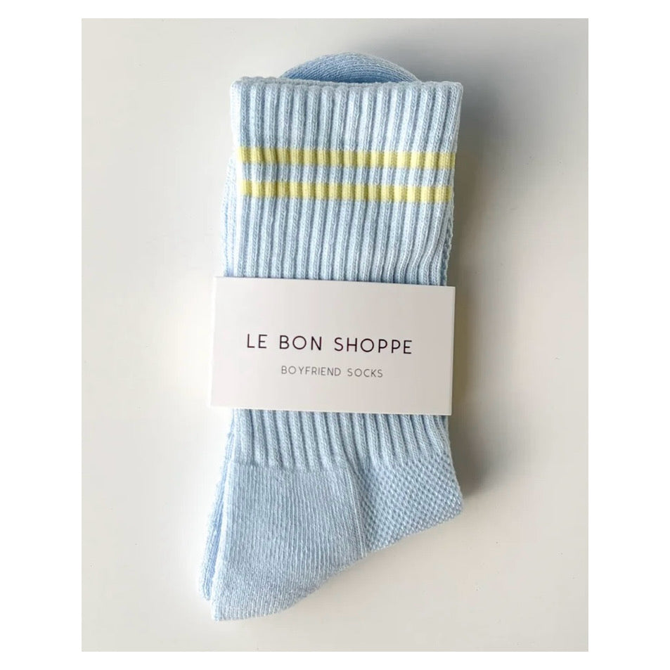 Boyfriend Socks | Pastel Sky