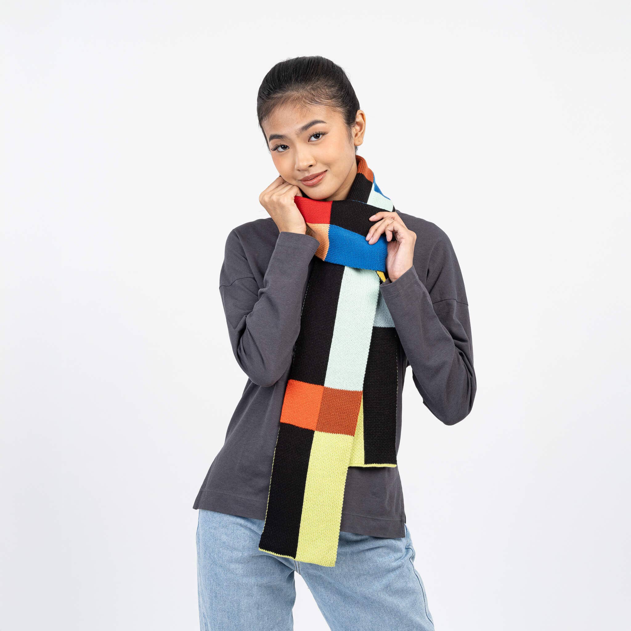 Chroma Skinny Scarf | Black