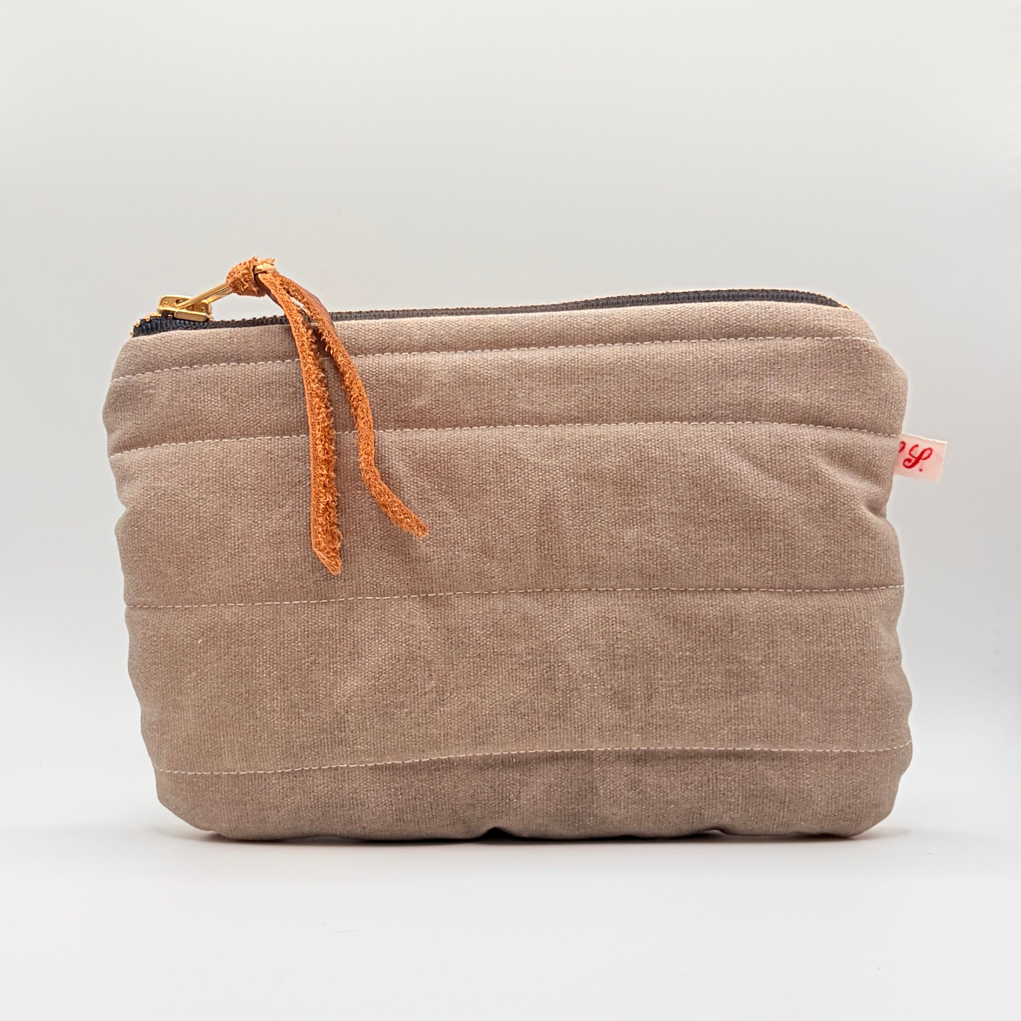 Quilted Zipper Pouch | Large