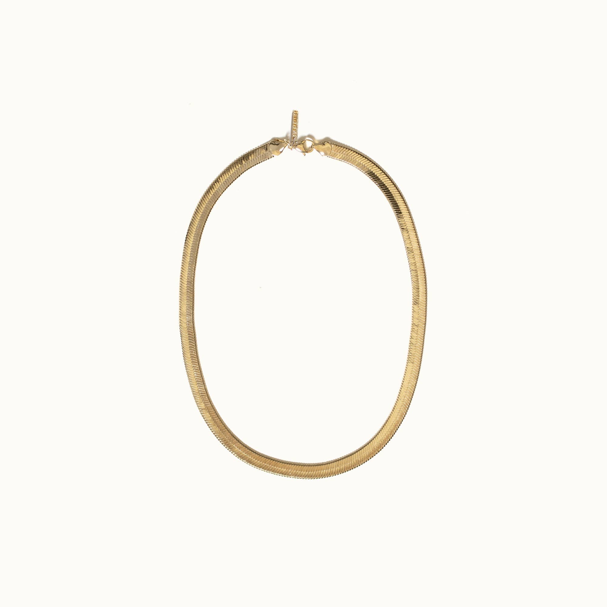Herringbone Necklace Chain | Gold