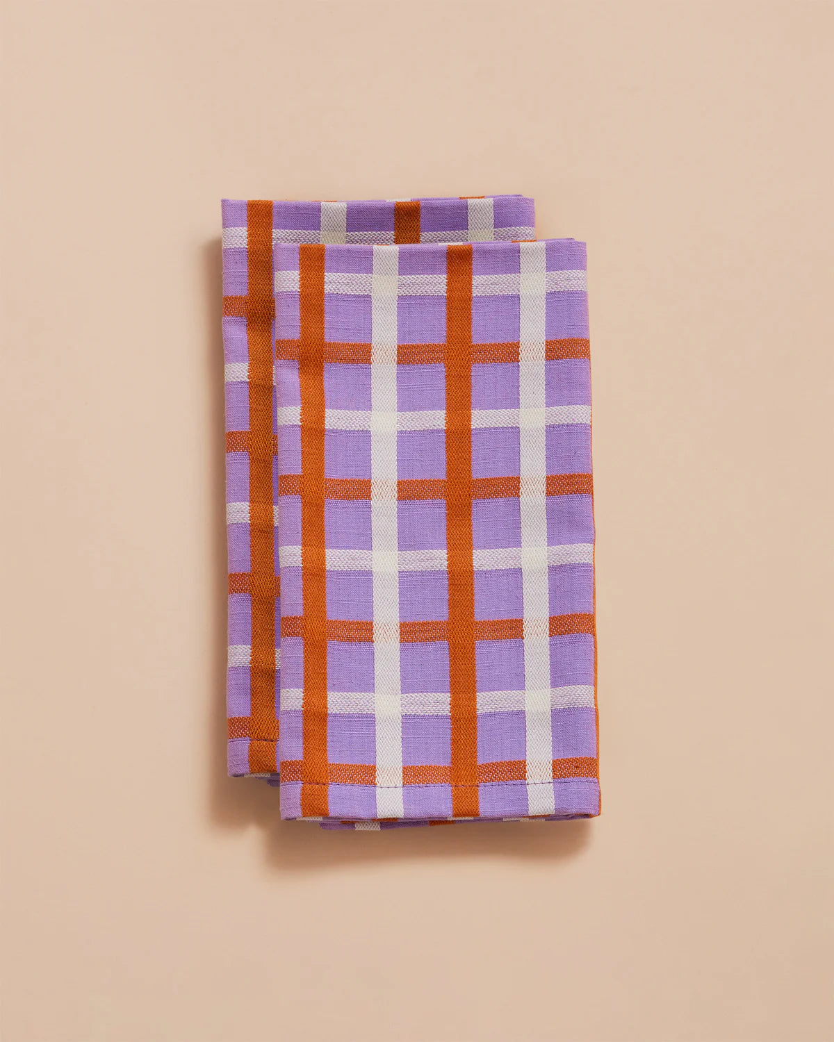 Woven Plaid Napkins Mixed Set