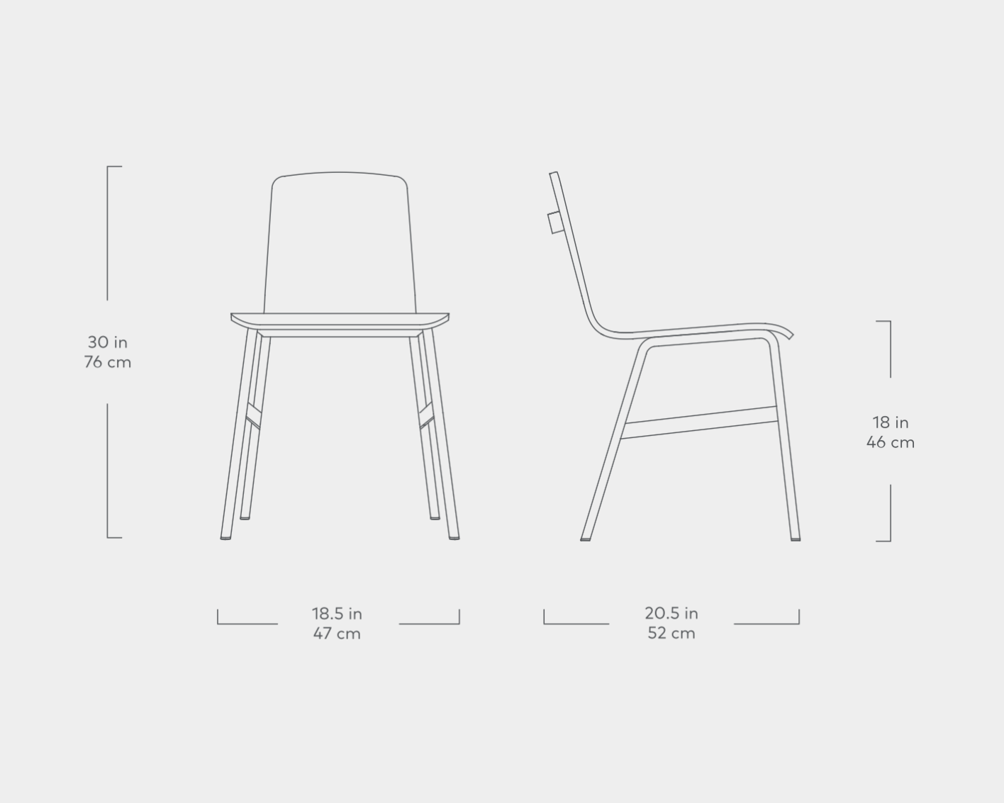 Lecture Dining Chair - Upholstered