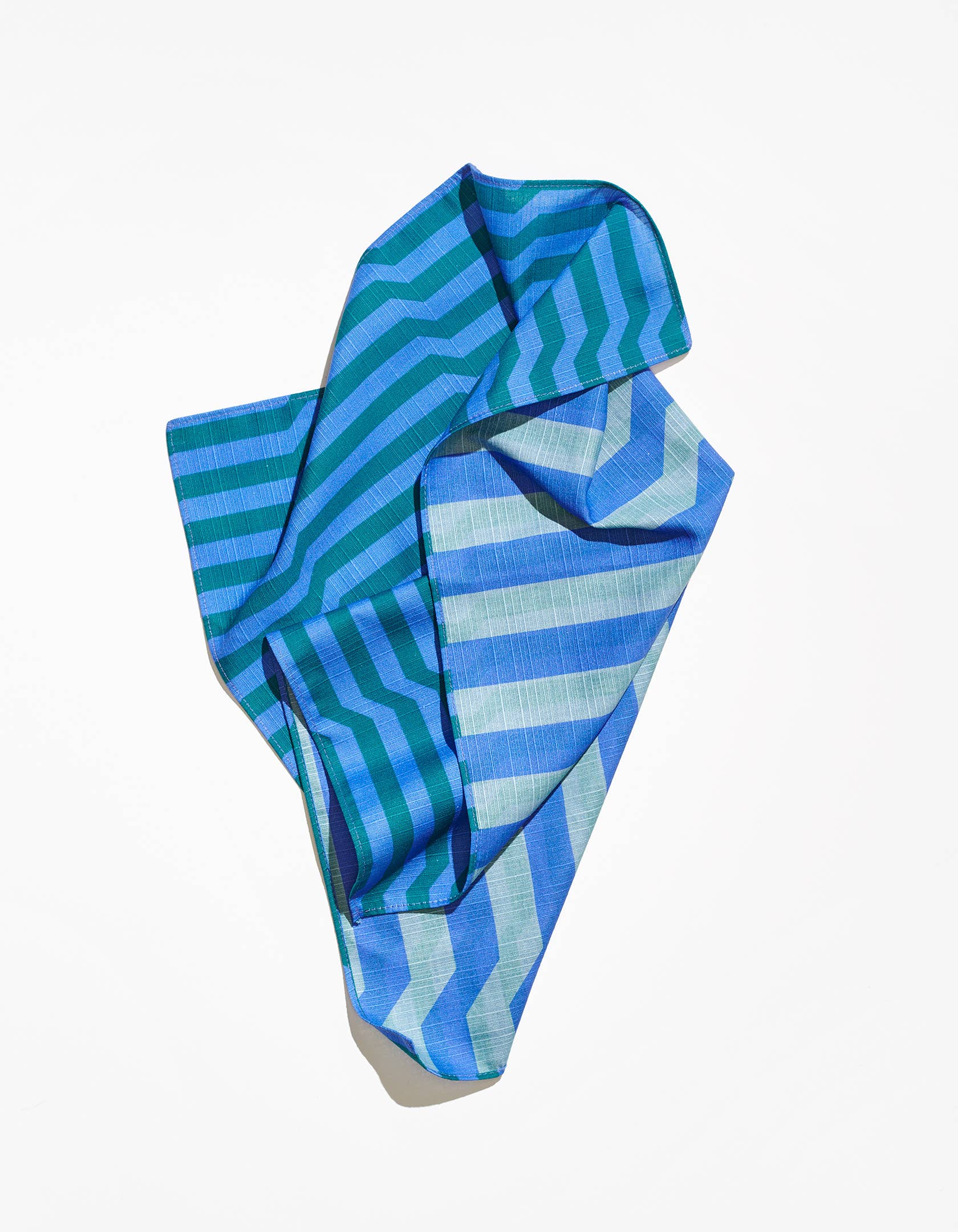 Dinner Napkin Double Sided Stripe Marine