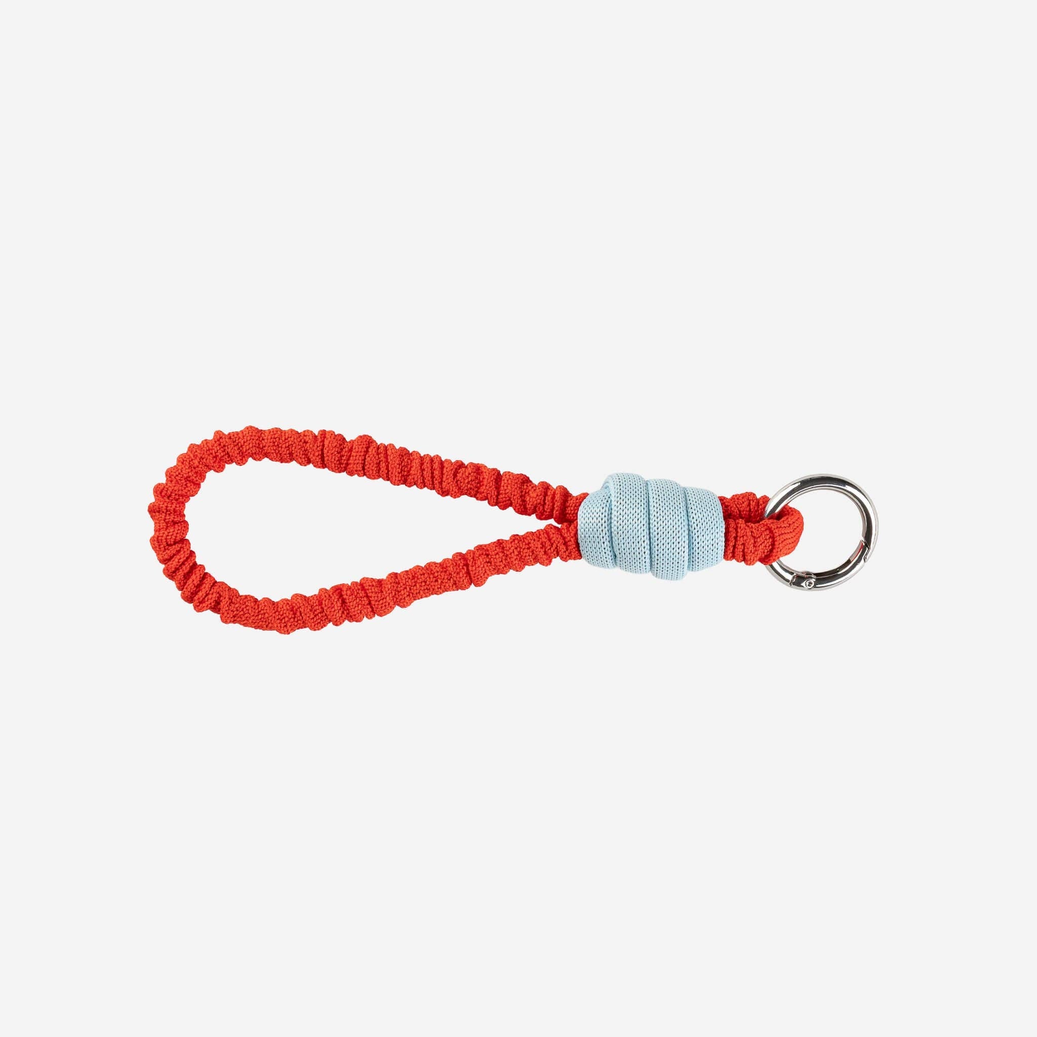 Ruffle Loop Keychain | Poppy Stone Blue