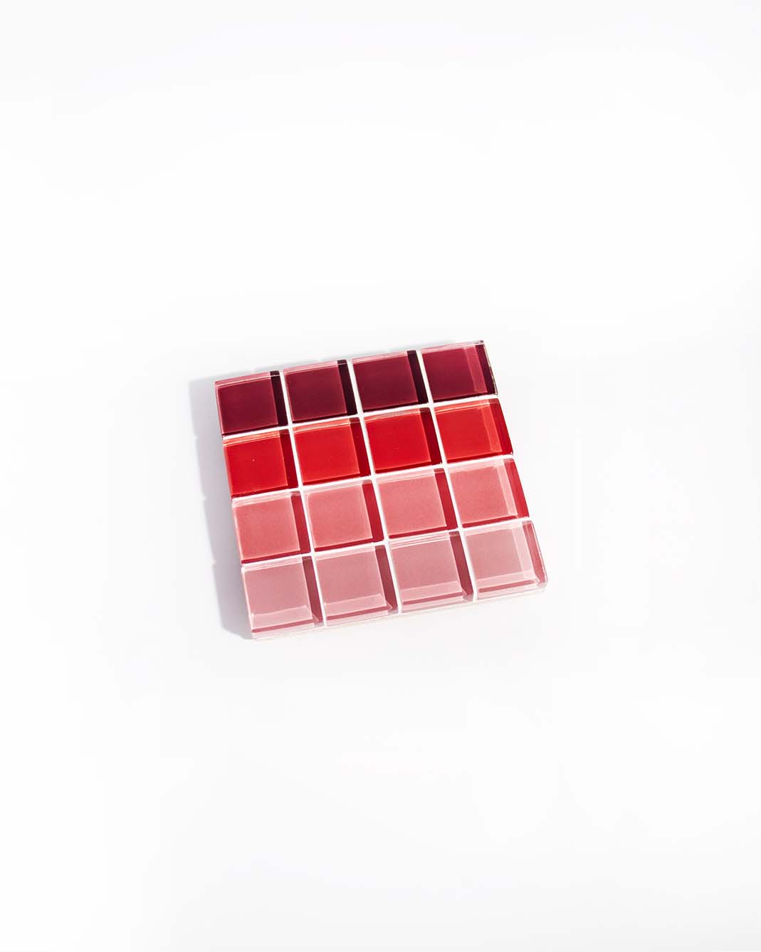 Glass Tile Coaster | Ombre Blush