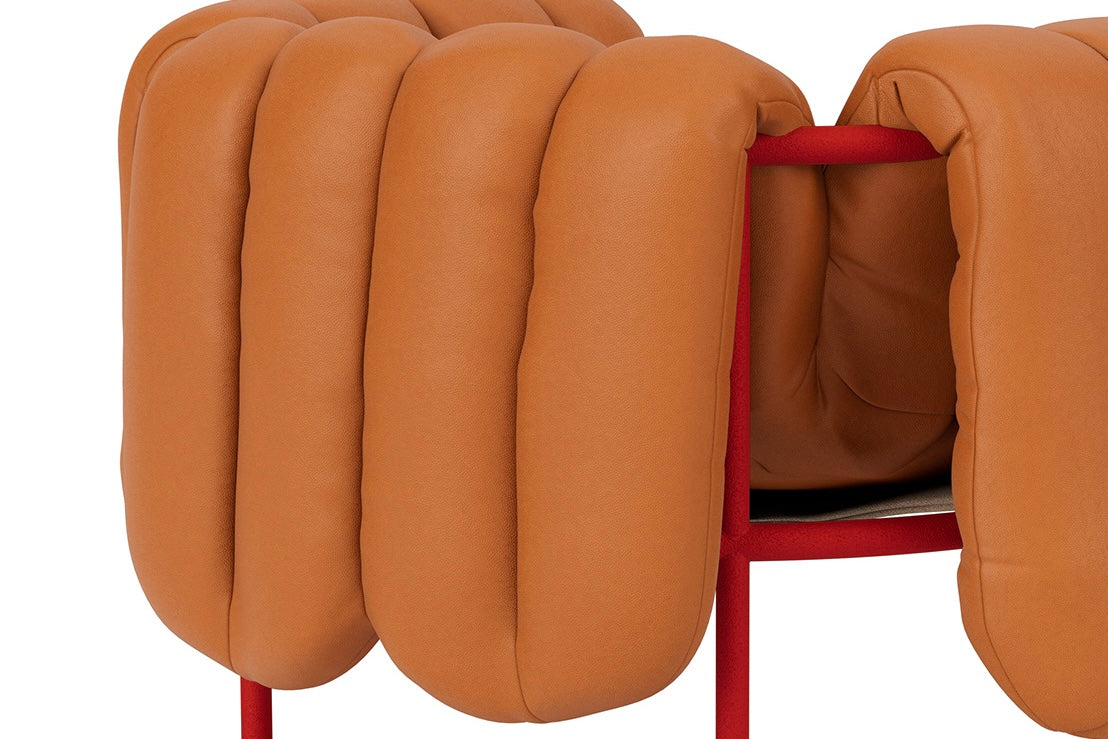 Puffy Lounge Chair | Red Base