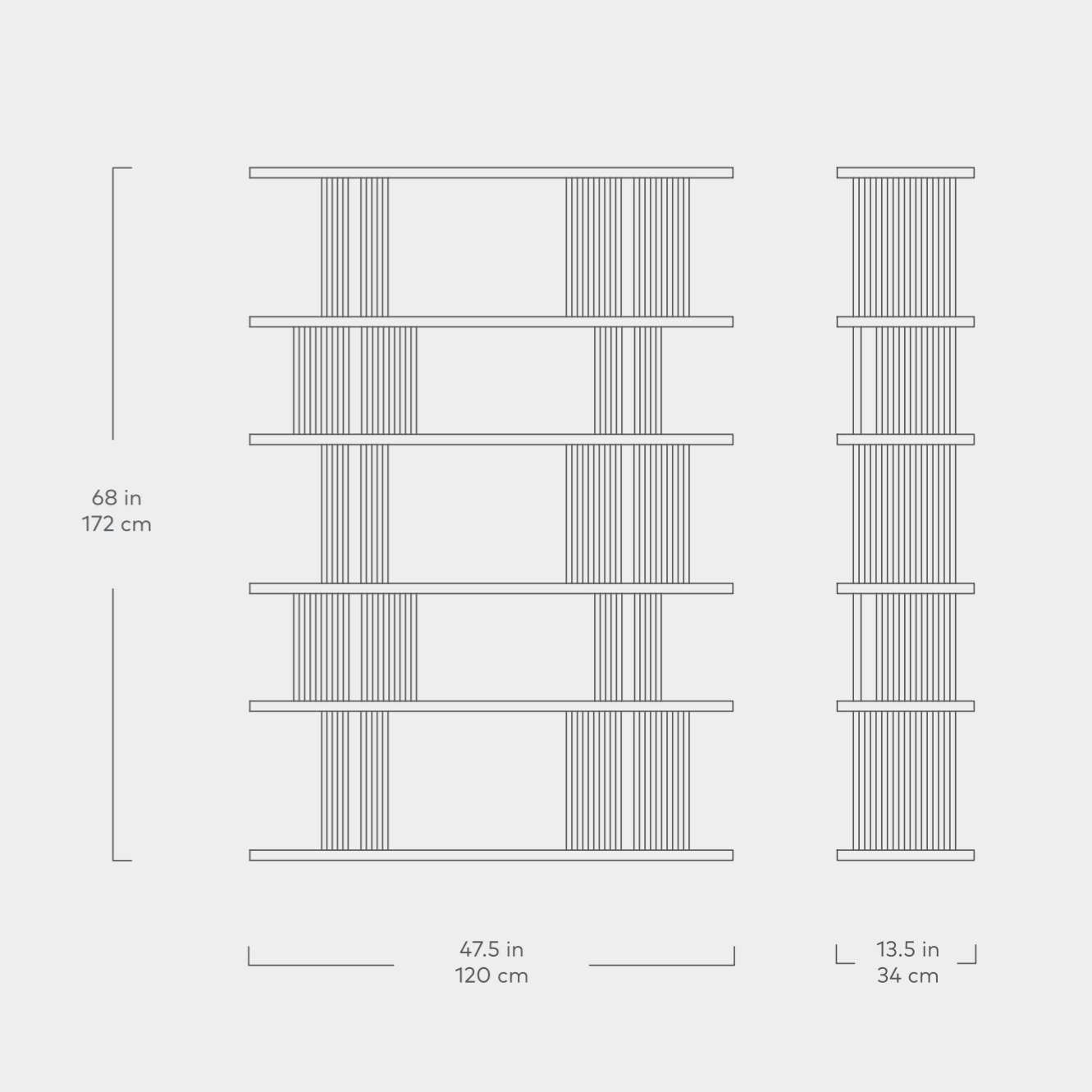 Albion 6-Tier Shelving Unit