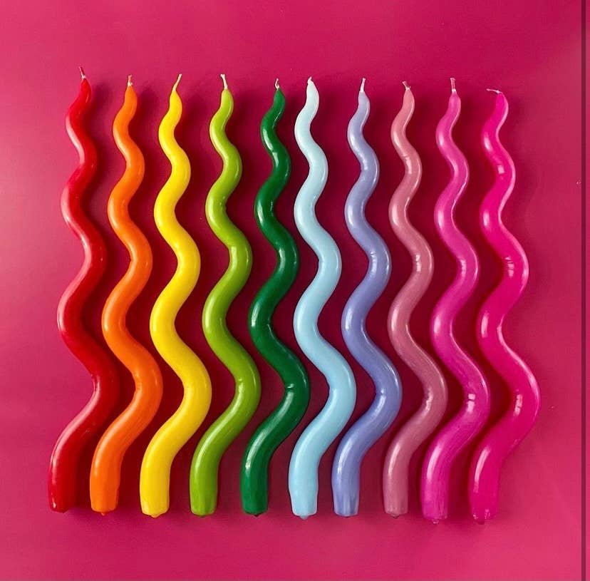 Mini Ripple Taper Candle