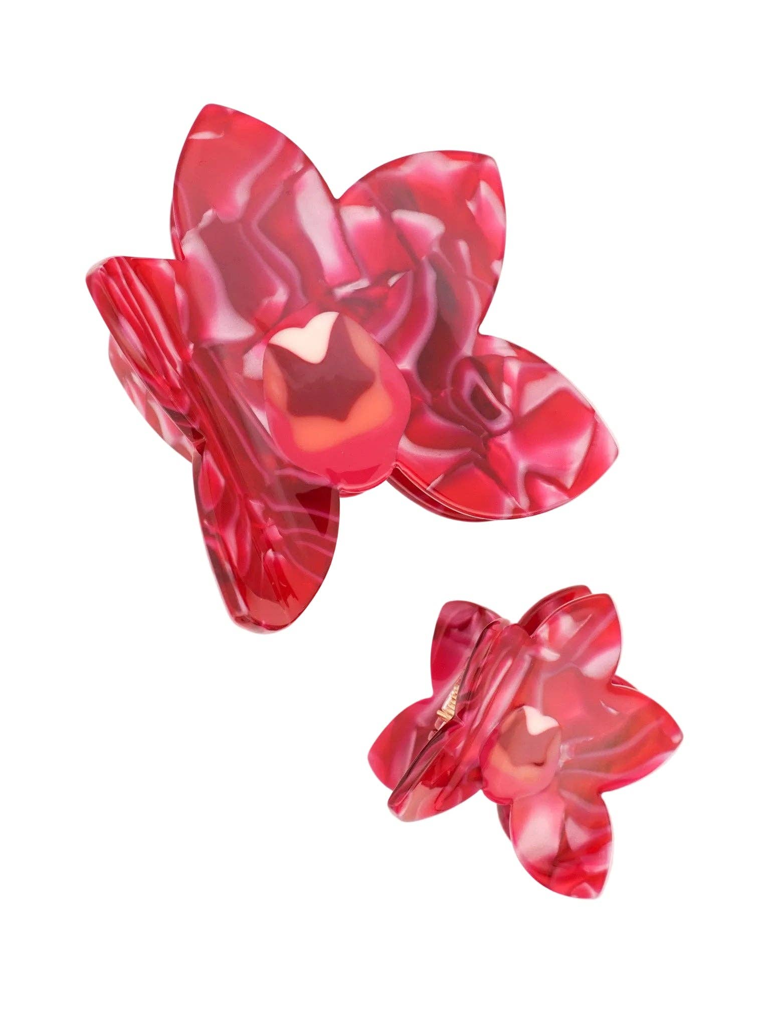 Orchid Hair-Claw in Fuscia | Big