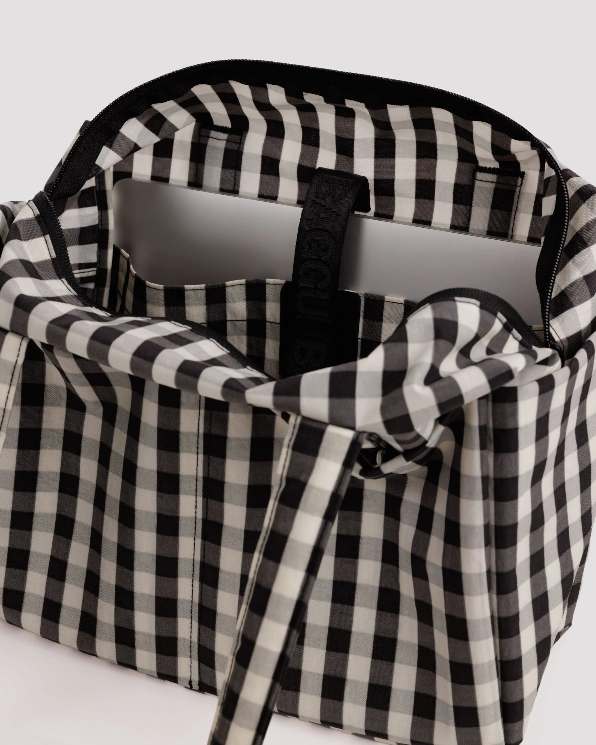 Everyday Cloud Bag | Black And Cream Gingham