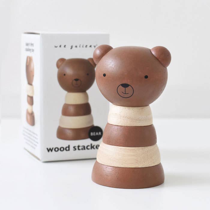 Wooden Ring Stacker | Bear