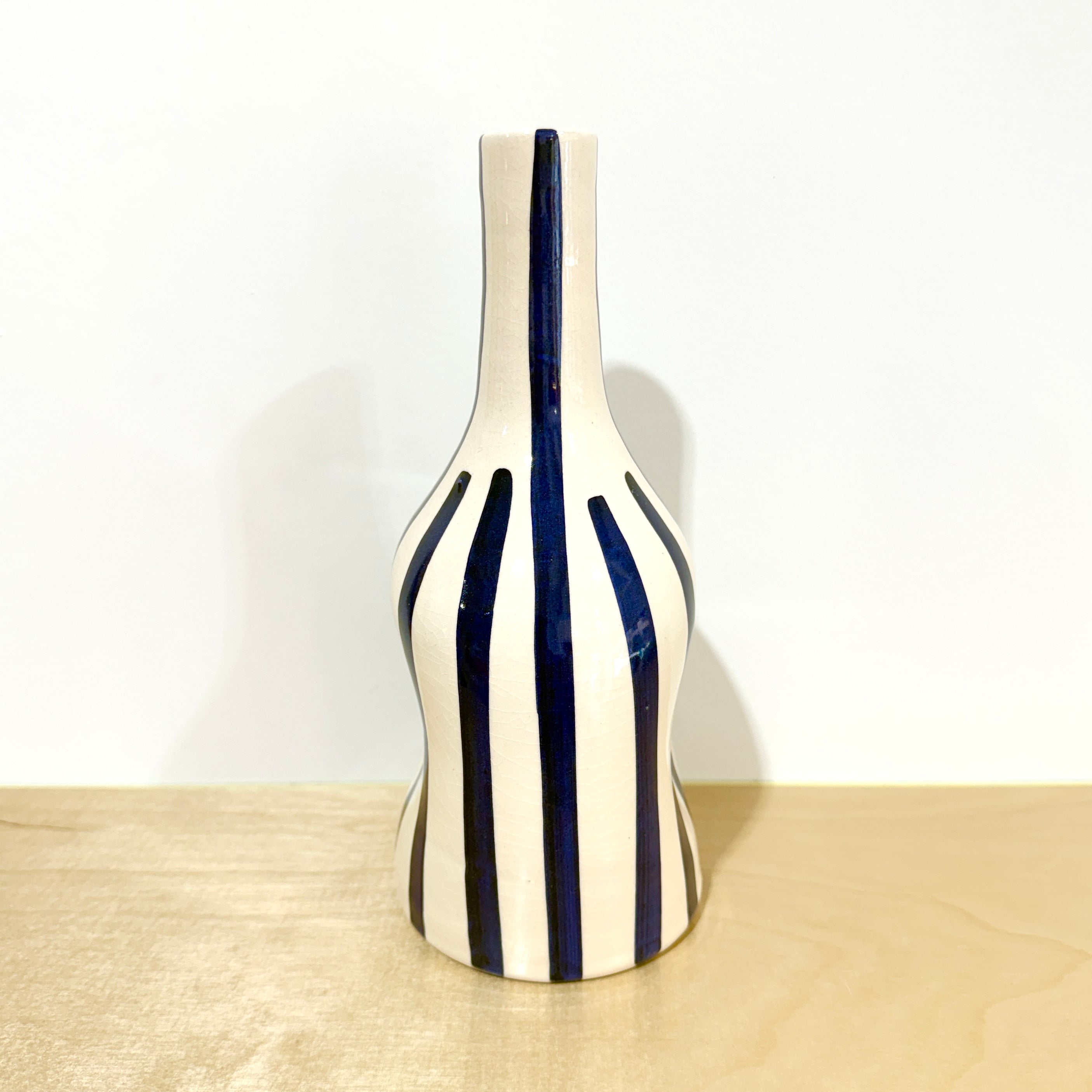 Striped Moroccan Vase | Blue