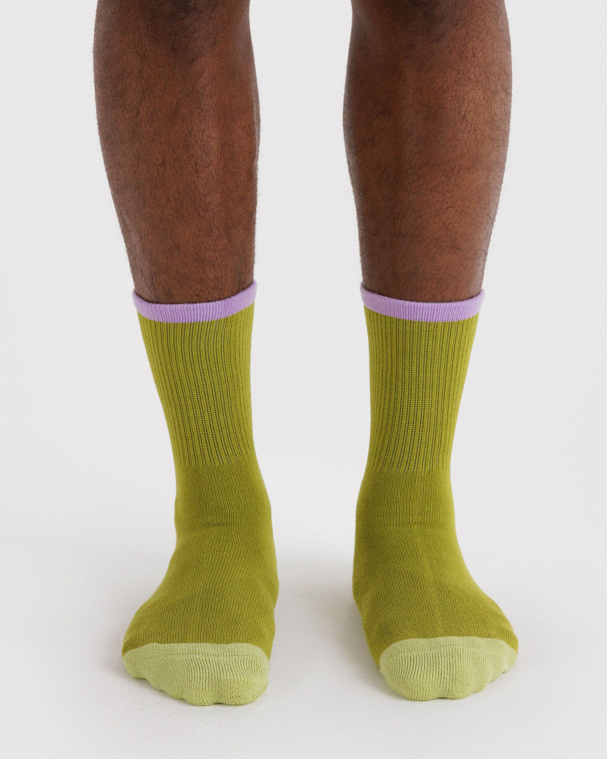 Ribbed Sock | Olive Mix