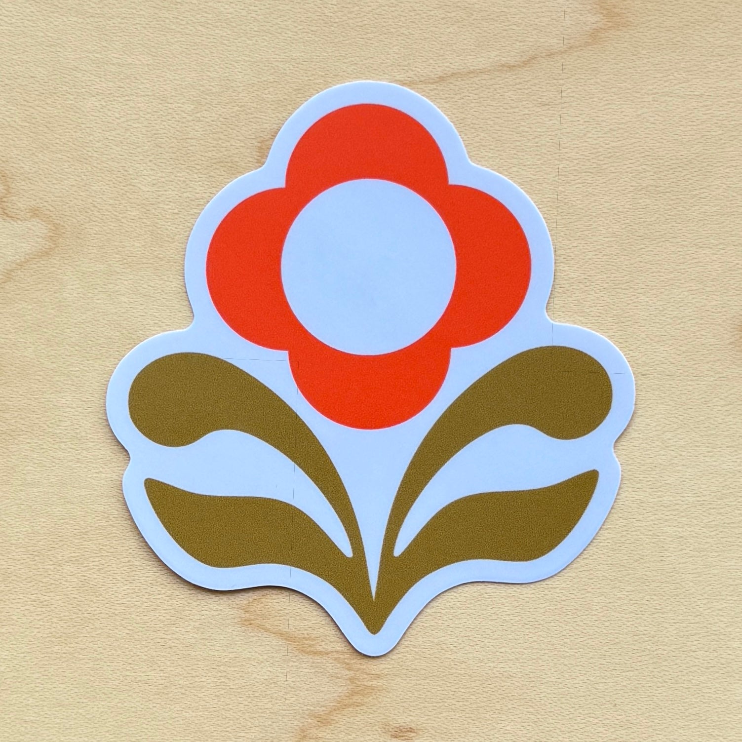 Soundwoven Flower Sticker | Orange